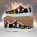 Baskets Anime Maki Oze en Cuir Chaussures Basses Unisexes Anime Manga