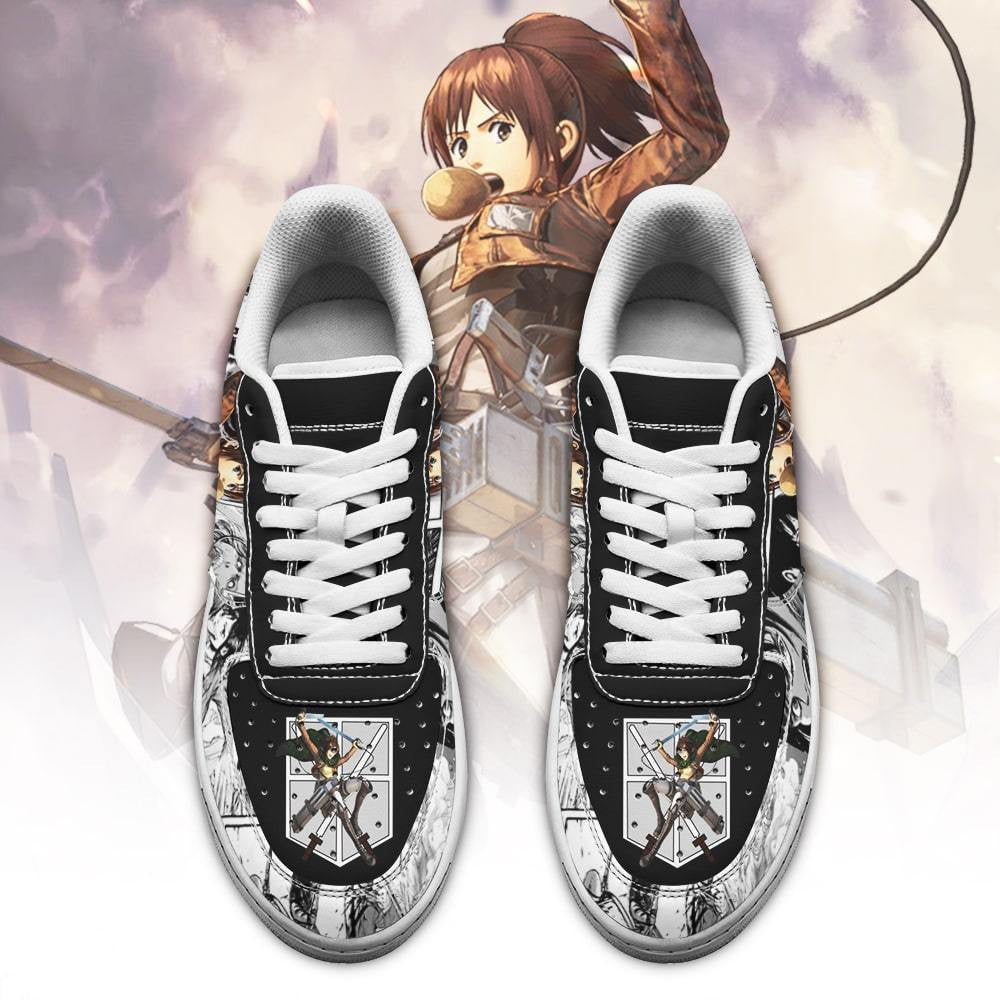 Baskets Anime AOT Sasha en Cuir Chaussures Basses Unisexes Anime Manga