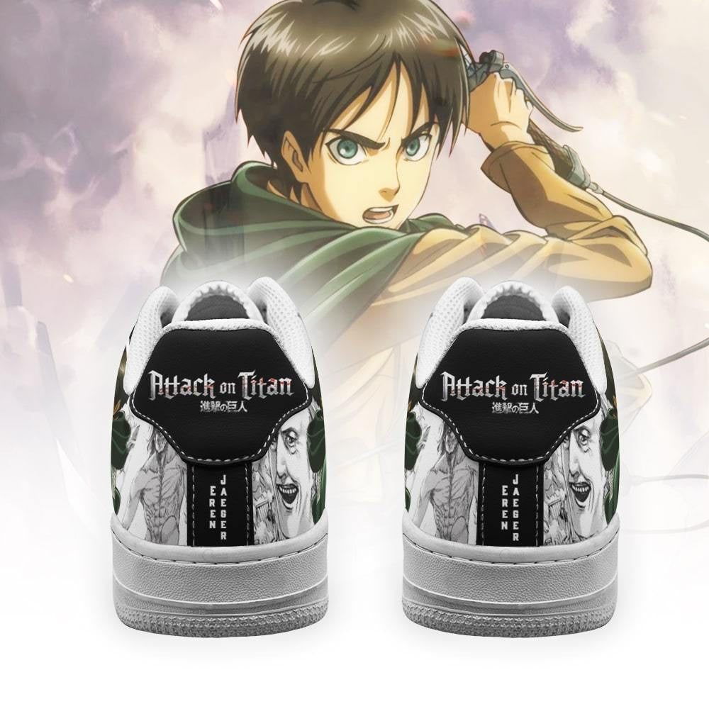 Baskets Anime AOT Scout Eren en Cuir Chaussures Basses Unisexes Attack on Titan