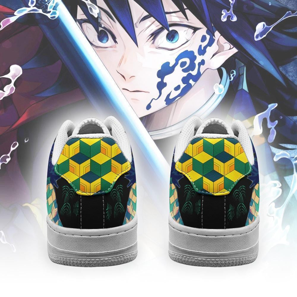 Baskets Anime Giyu en Cuir Chaussures Basses Unisexes Anime Manga