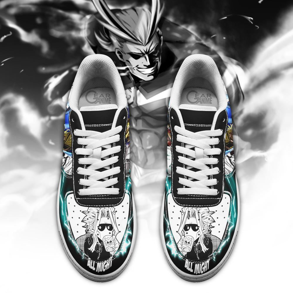 Baskets Anime All Might en Cuir Chaussures Basses Unisexes Anime Manga
