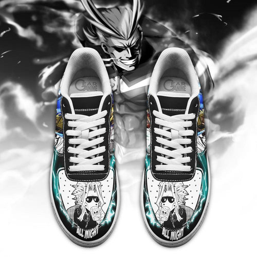 Baskets Anime All Might en Cuir Chaussures Basses Unisexes Anime Manga