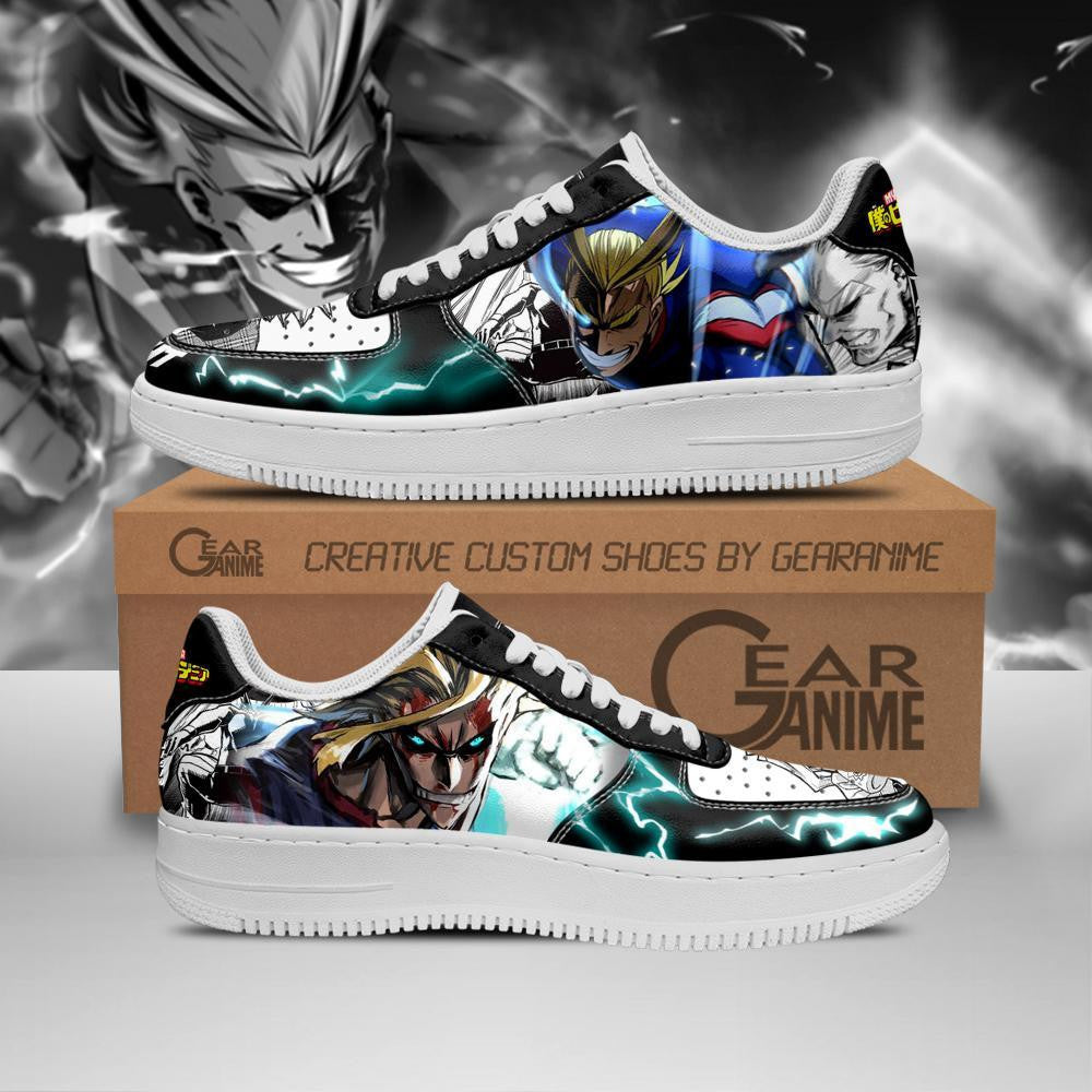 Baskets Anime All Might en Cuir Chaussures Basses Unisexes Anime Manga