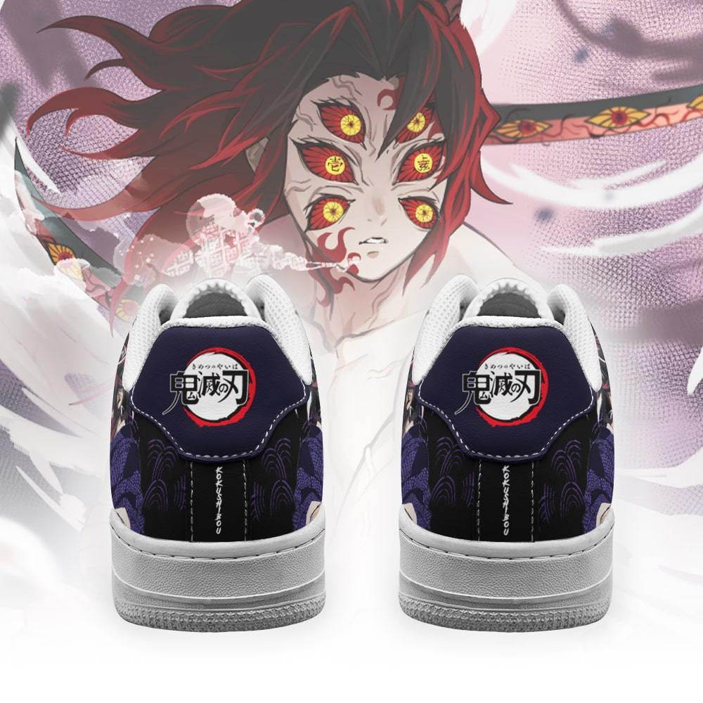 Baskets Anime Kokushibou en Cuir Chaussures Basses Unisexes Anime Manga