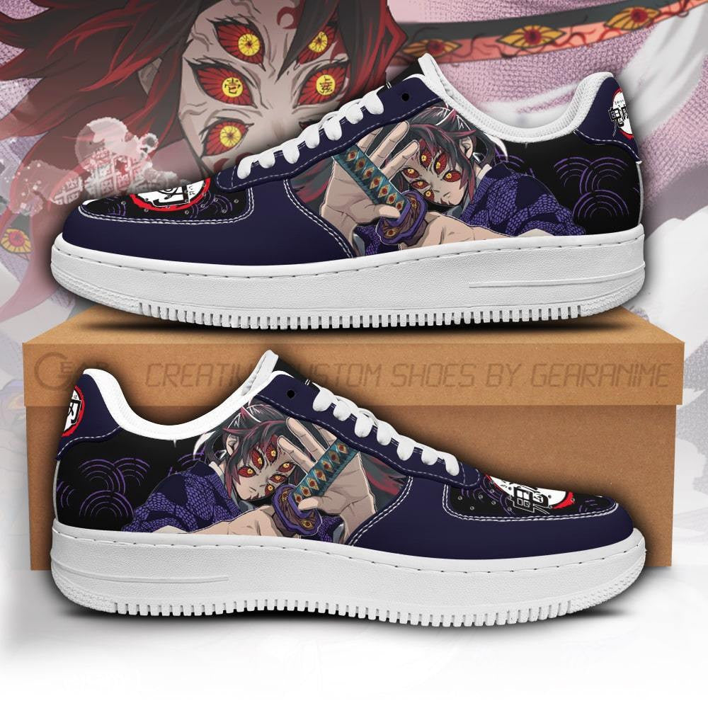 Baskets Anime Kokushibou en Cuir Chaussures Basses Unisexes Anime Manga