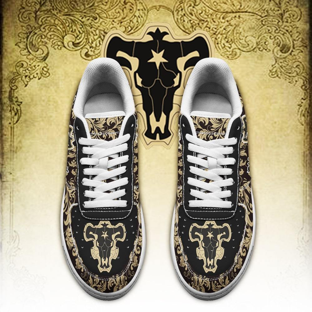 Baskets Anime Magic Knights Squad Black Bull en Cuir Chaussures Basses Unisexes Anime Manga