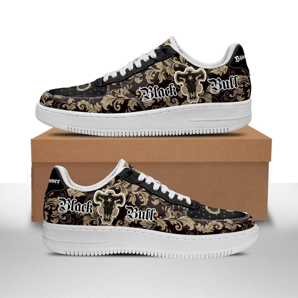 Baskets Anime Magic Knights Squad Black Bull en Cuir Chaussures Basses Unisexes Anime Manga