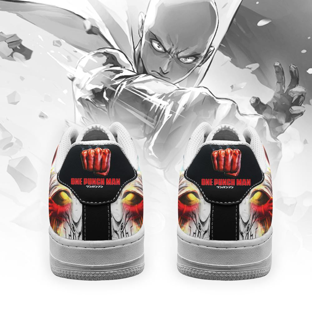 Baskets Anime Saitama OPM en Cuir Chaussures Basses Unisexes Anime Manga