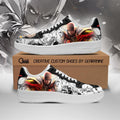 Baskets Anime Saitama OPM en Cuir Chaussures Basses Unisexes Anime Manga