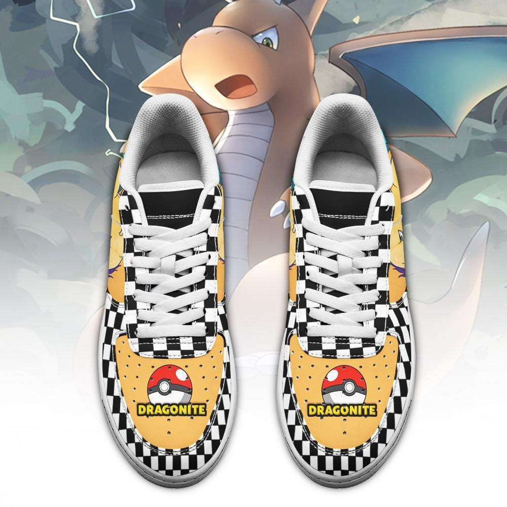 Baskets Anime Poke Dragonite en Cuir Chaussures Basses Unisexes Anime Manga