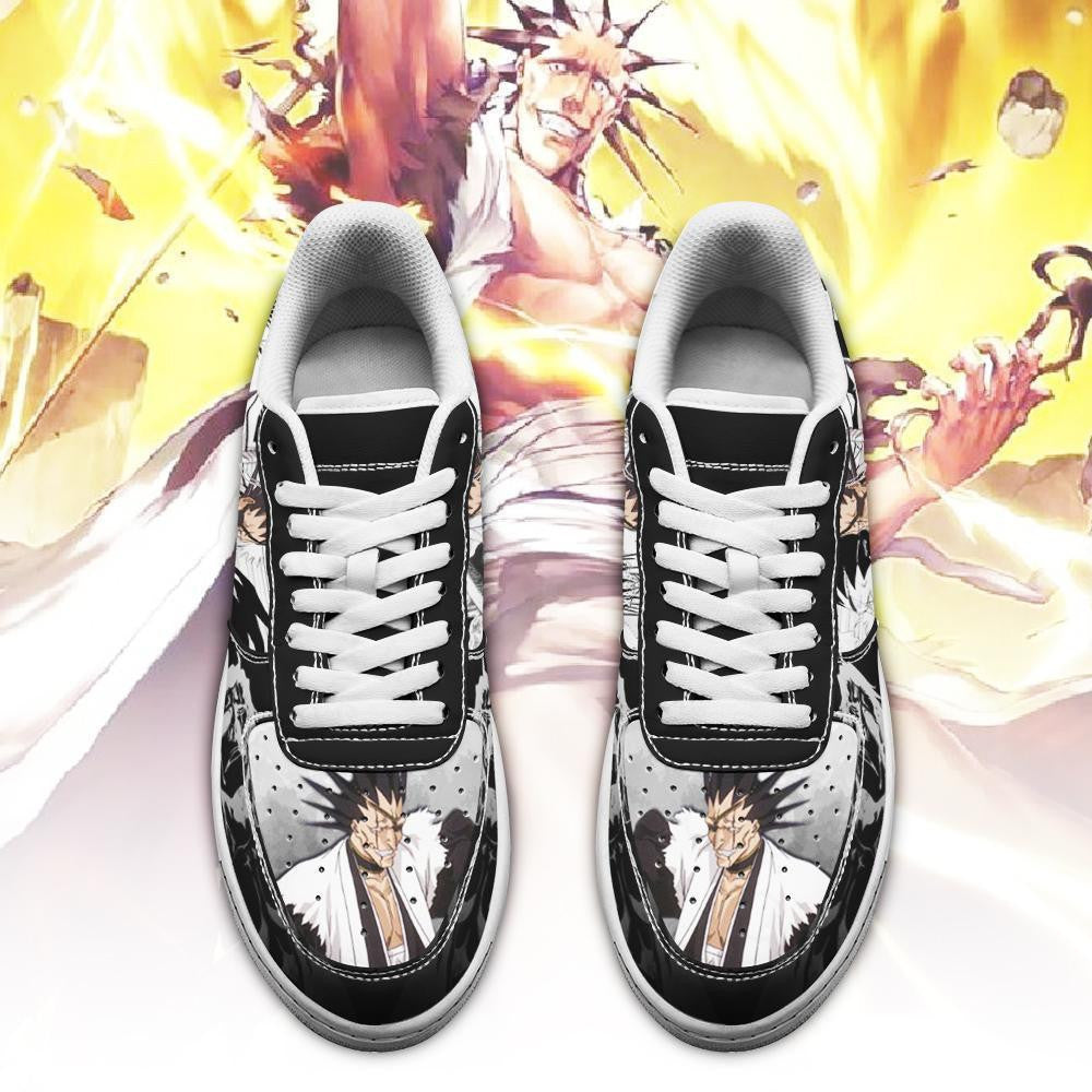 Baskets Anime Zaraki Kenpachi en Cuir Chaussures Basses Unisexes Anime Manga