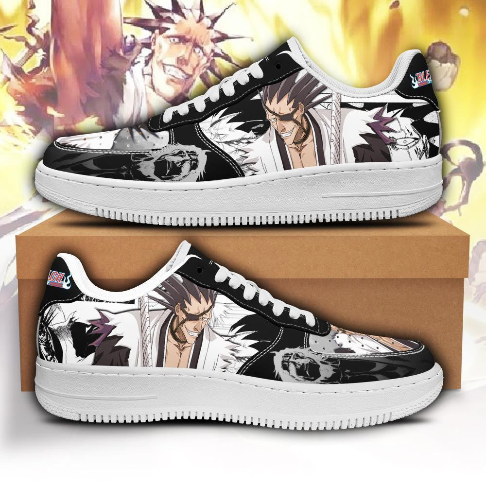 Baskets Anime Zaraki Kenpachi en Cuir Chaussures Basses Unisexes Anime Manga