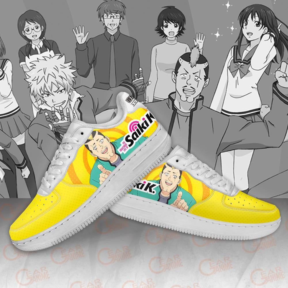 Baskets Anime Riki Nendo Saiki K en Cuir Chaussures Basses Unisexes Anime Manga