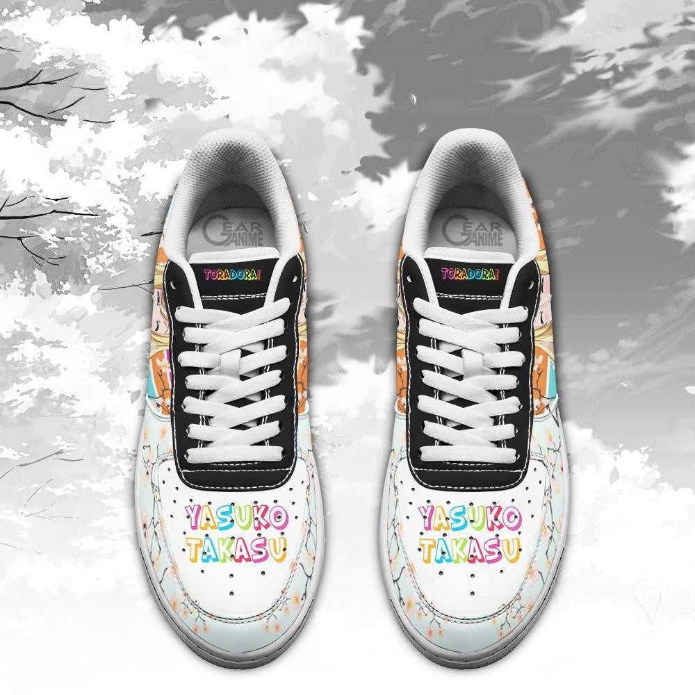 Baskets Anime Yasuko Takasu en Cuir Chaussures Basses Unisexes Anime Manga