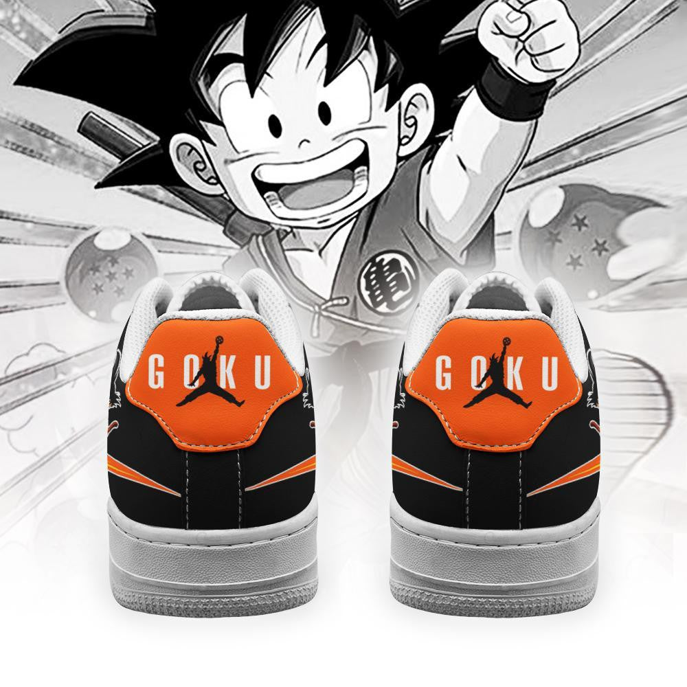 Baskets Anime Kid Goku Kintoun en Cuir Chaussures Basses Unisexes Dragon Ball