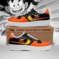 Baskets Anime Kid Goku Kintoun en Cuir Chaussures Basses Unisexes Dragon Ball