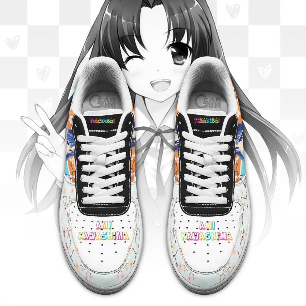 Baskets Anime Ami Kawashima en Cuir Chaussures Basses Unisexes Anime Manga