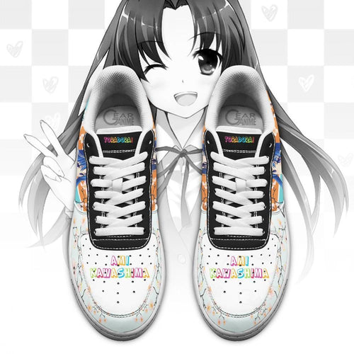 Baskets Anime Ami Kawashima en Cuir Chaussures Basses Unisexes Anime Manga