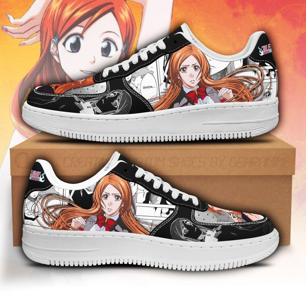 Baskets Anime Orihime Inoue en Cuir Chaussures Basses Unisexes Anime Manga