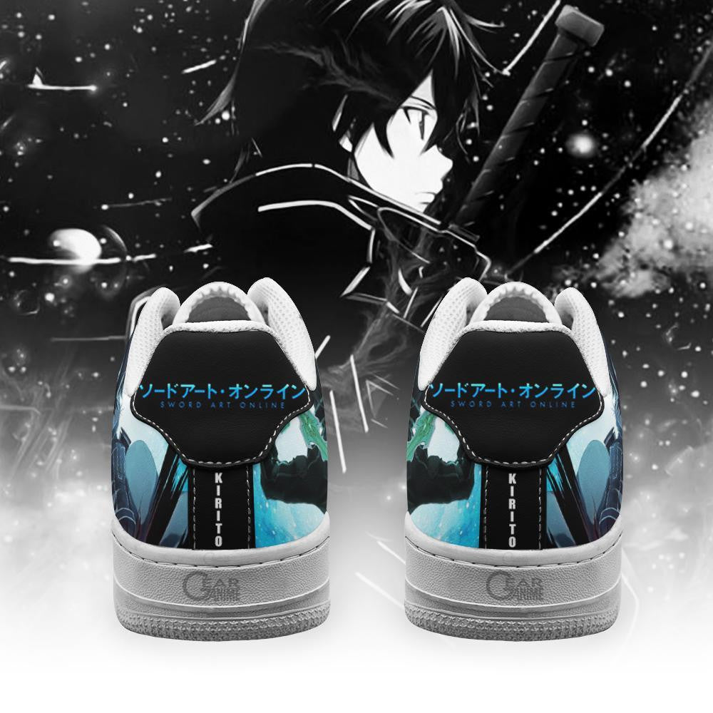 Baskets Anime Kirito en Cuir Chaussures Basses Unisexes Anime Manga