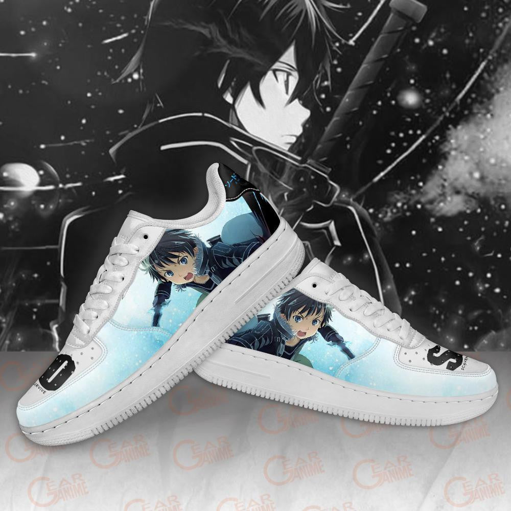 Baskets Anime Kirito en Cuir Chaussures Basses Unisexes Anime Manga