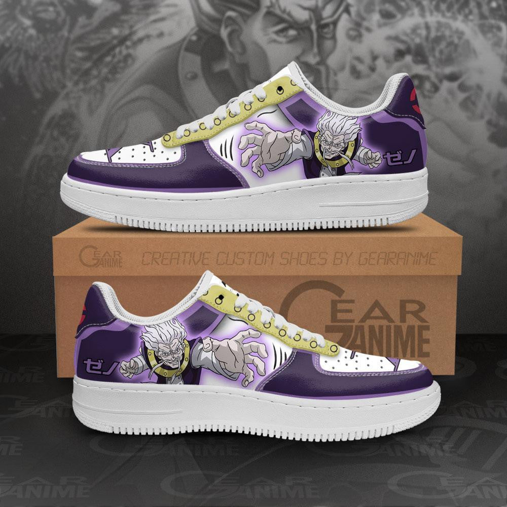 Baskets Anime Zeno Zoldyck en Cuir Chaussures Basses Unisexes Anime Manga