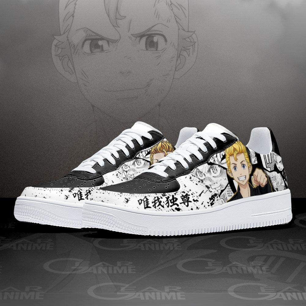 Baskets Anime Takemichi Hanagaki en Cuir Chaussures Basses Unisexes Anime Manga