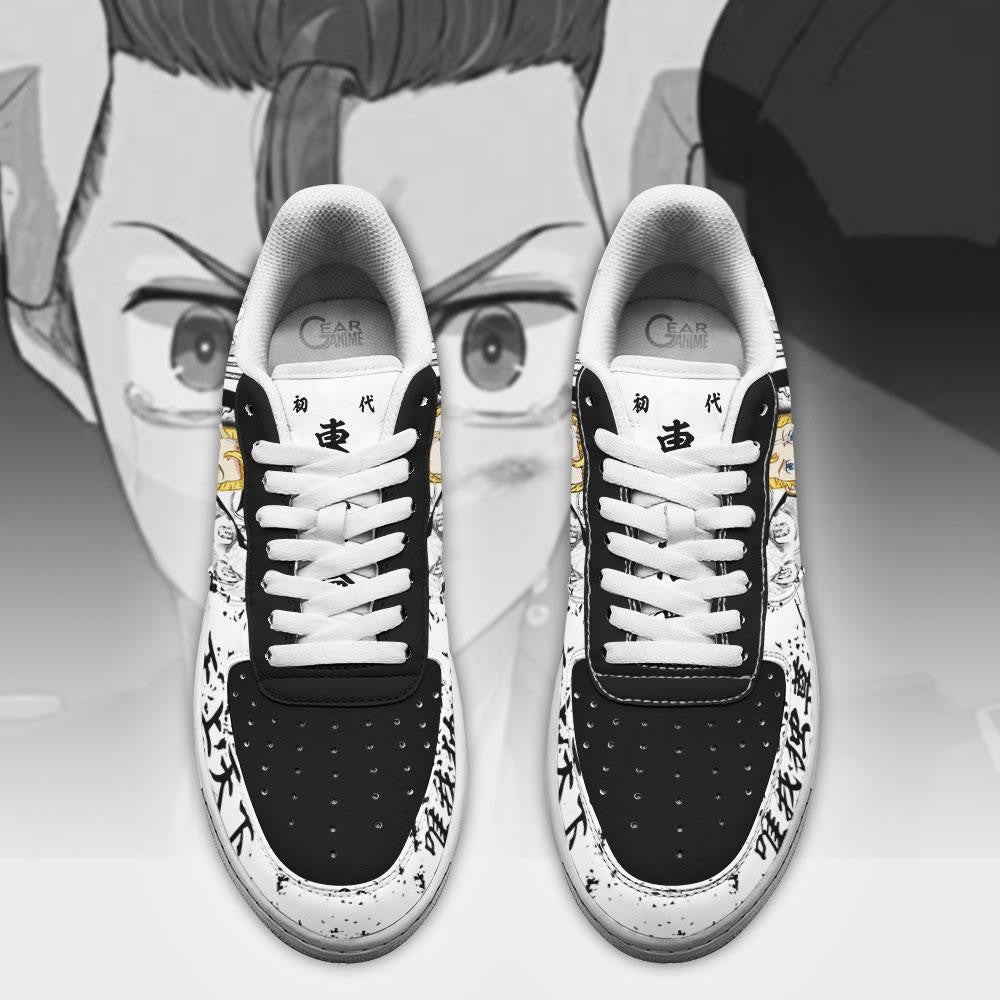 Baskets Anime Takemichi Hanagaki en Cuir Chaussures Basses Unisexes Anime Manga