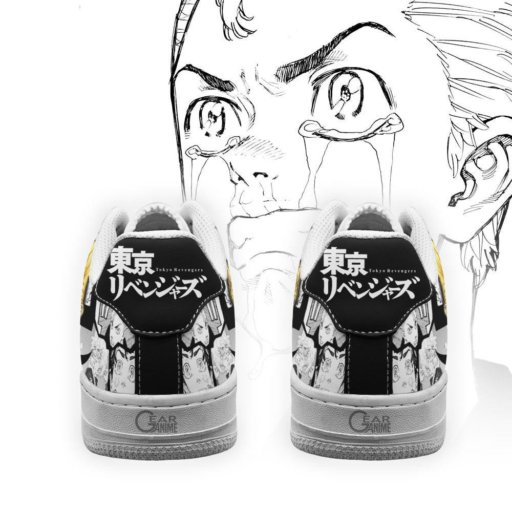 Baskets Anime Takemichi Hanagaki en Cuir Chaussures Basses Unisexes Anime Manga