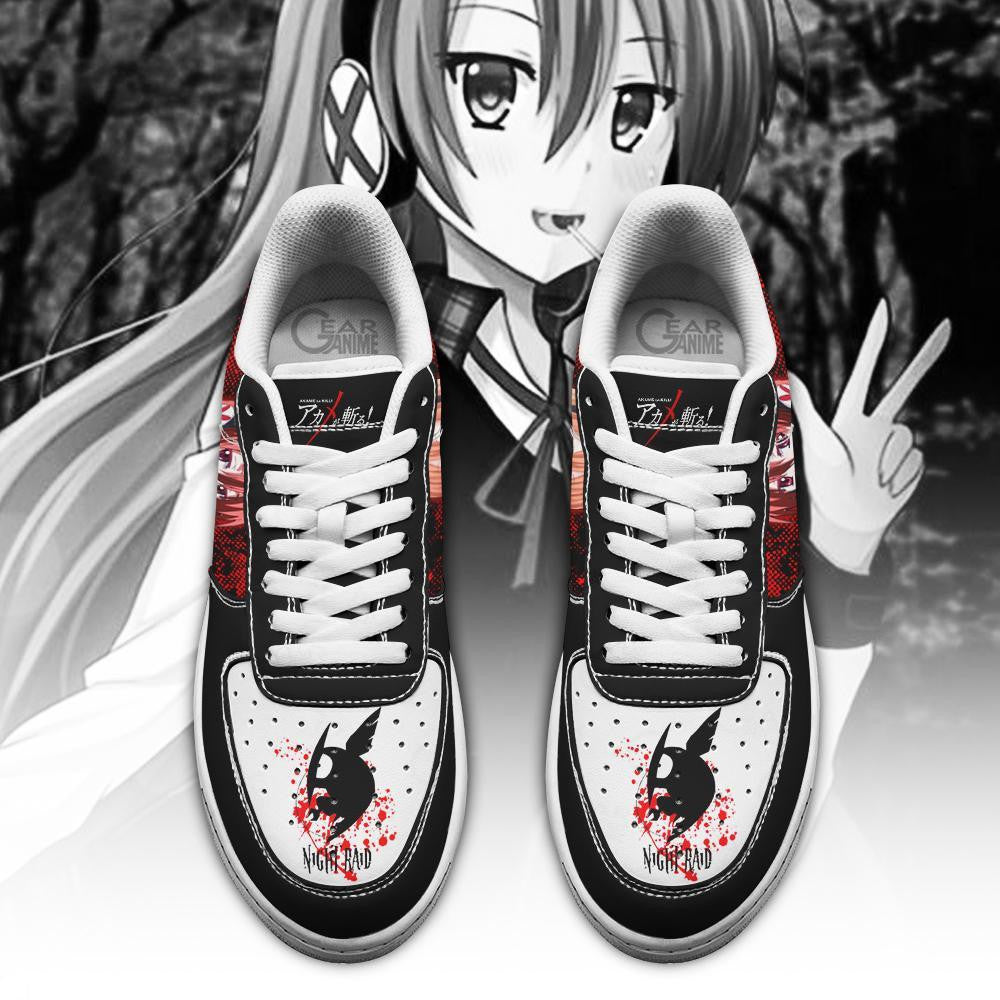 Baskets Anime Akame Ga Kill Chelsea en Cuir Chaussures Basses Unisexes Anime Manga