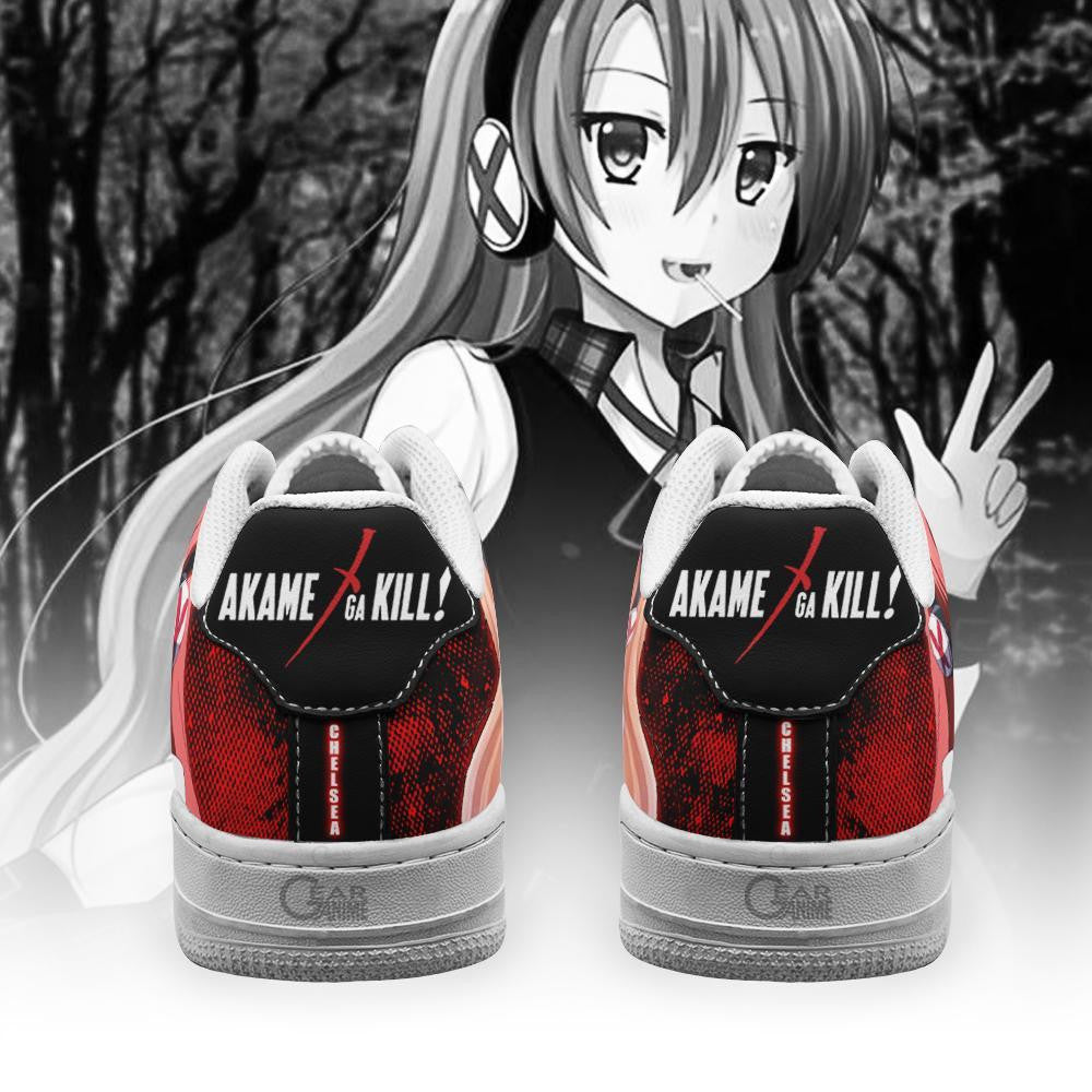 Baskets Anime Akame Ga Kill Chelsea en Cuir Chaussures Basses Unisexes Anime Manga