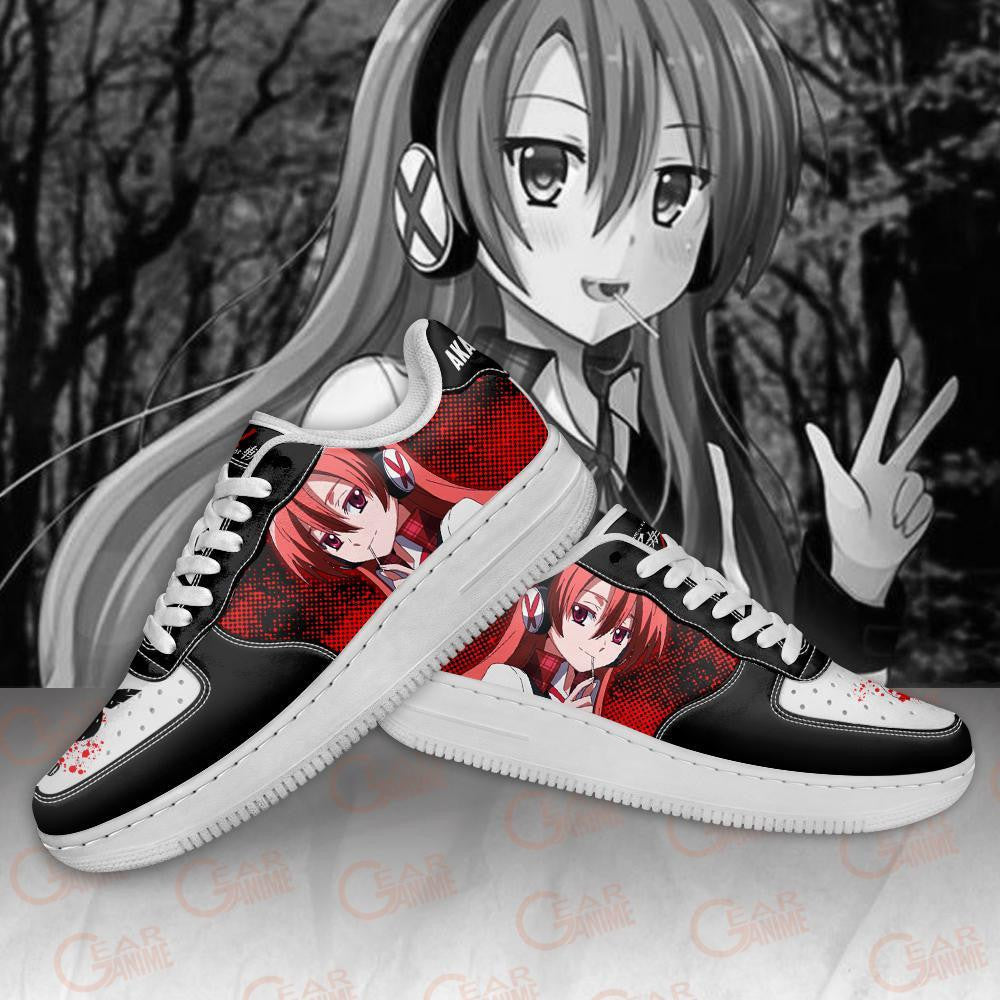 Baskets Anime Akame Ga Kill Chelsea en Cuir Chaussures Basses Unisexes Anime Manga