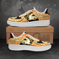 Baskets Anime Zenitsu Custom Low-Top Leather Sneakers Thunder Breathing en Cuir Chaussures Basses Unisexes Anime Manga