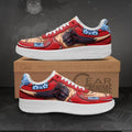 Baskets Anime Luffy Gomu Haki en Cuir Chaussures Basses Unisexes One Piece