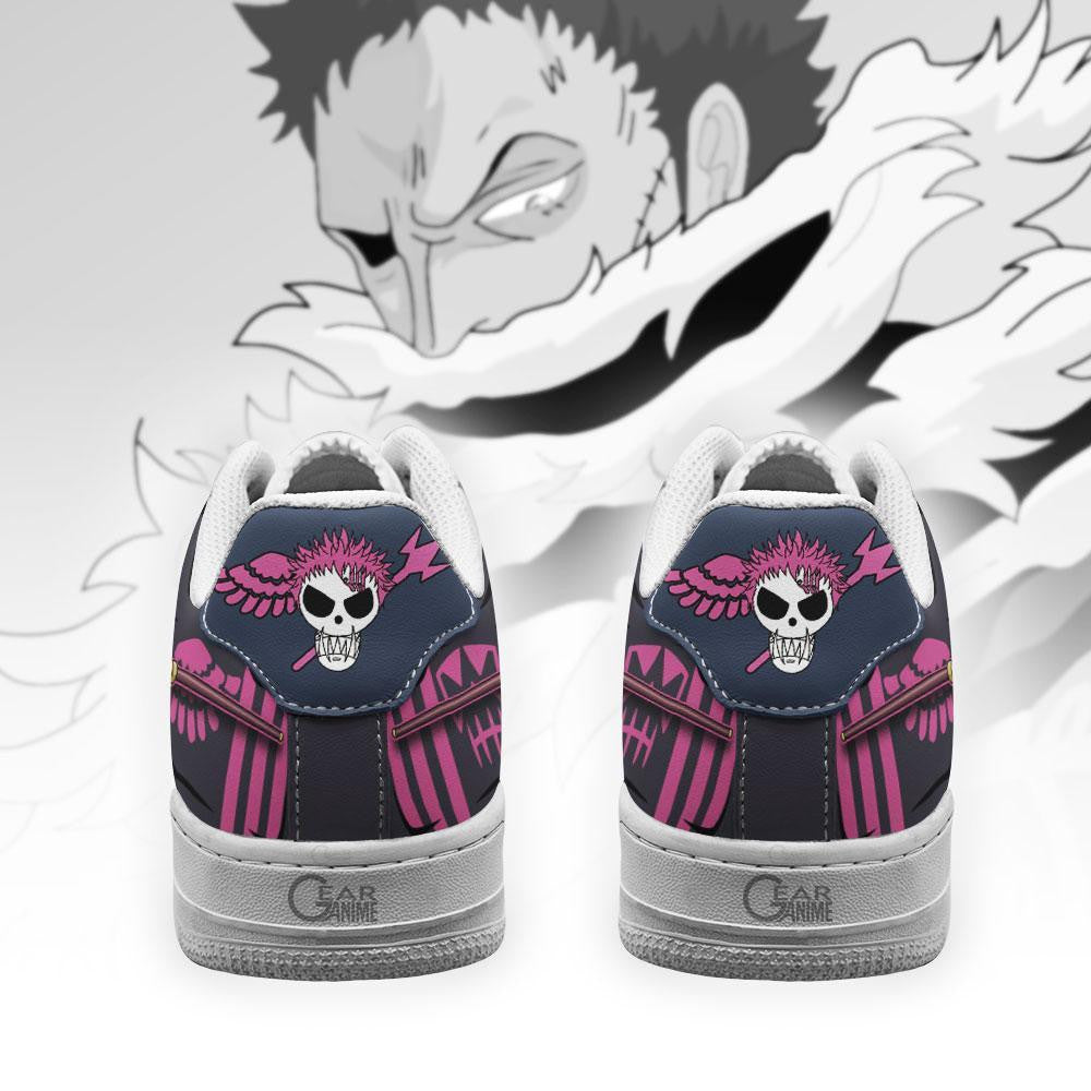 Baskets Anime Charlotte Katakuri Trident en Cuir Chaussures Basses Unisexes Anime Manga