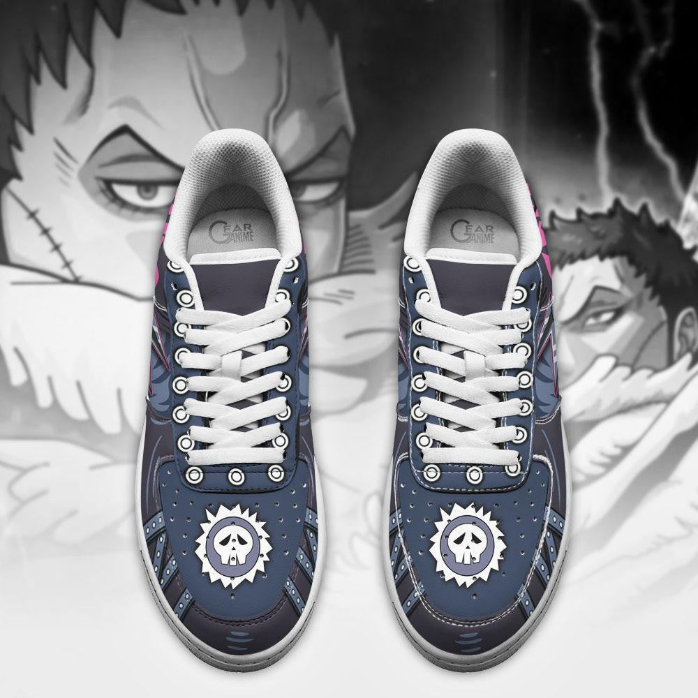 Baskets Anime Charlotte Katakuri Trident en Cuir Chaussures Basses Unisexes Anime Manga