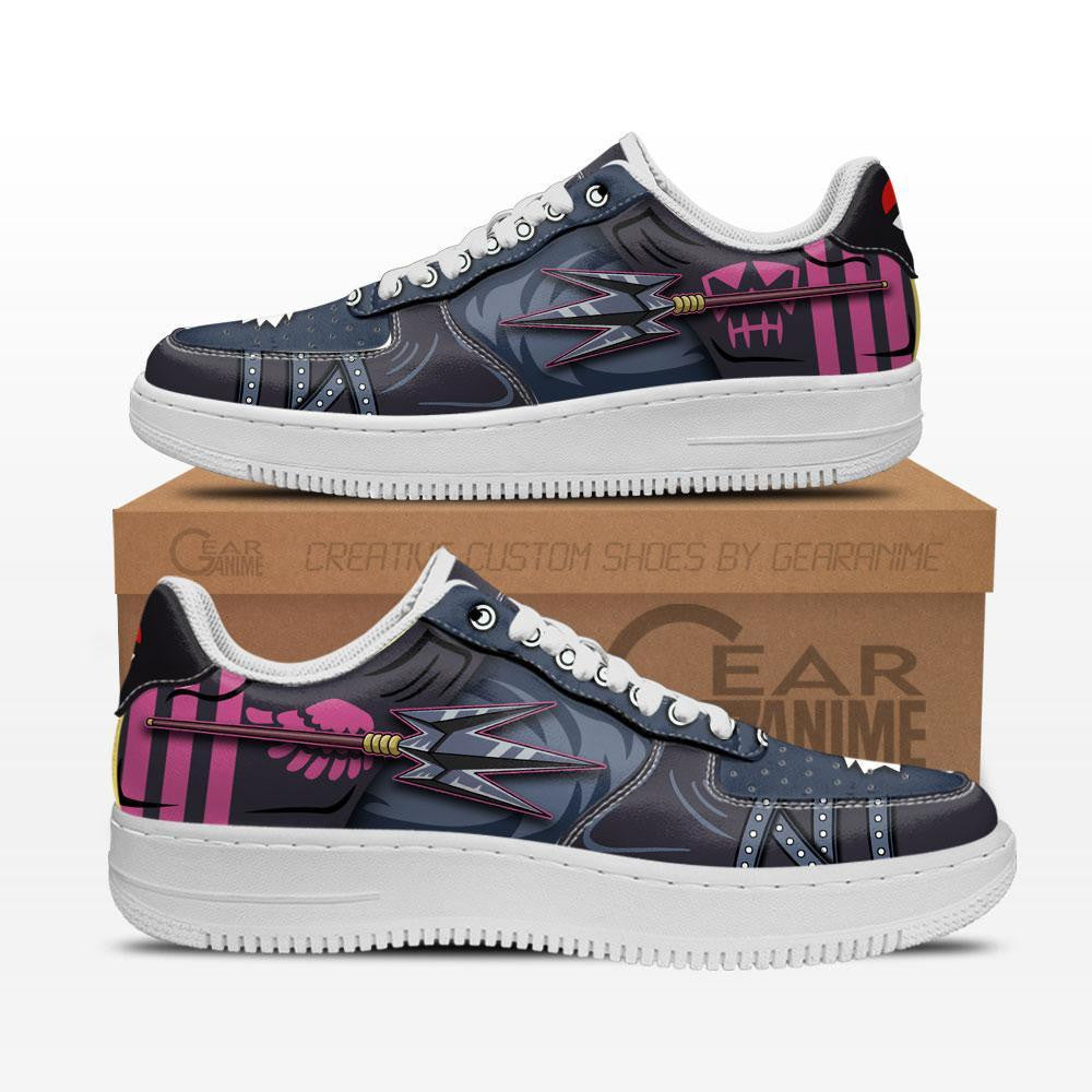 Baskets Anime Charlotte Katakuri Trident en Cuir Chaussures Basses Unisexes Anime Manga