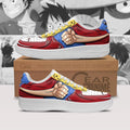 Baskets Anime Luffy Gomu Gomu en Cuir Chaussures Basses Unisexes One Piece