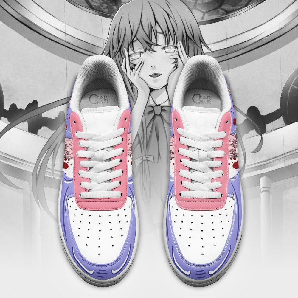Baskets Anime Yuno Gasai en Cuir Chaussures Basses Unisexes Anime Manga