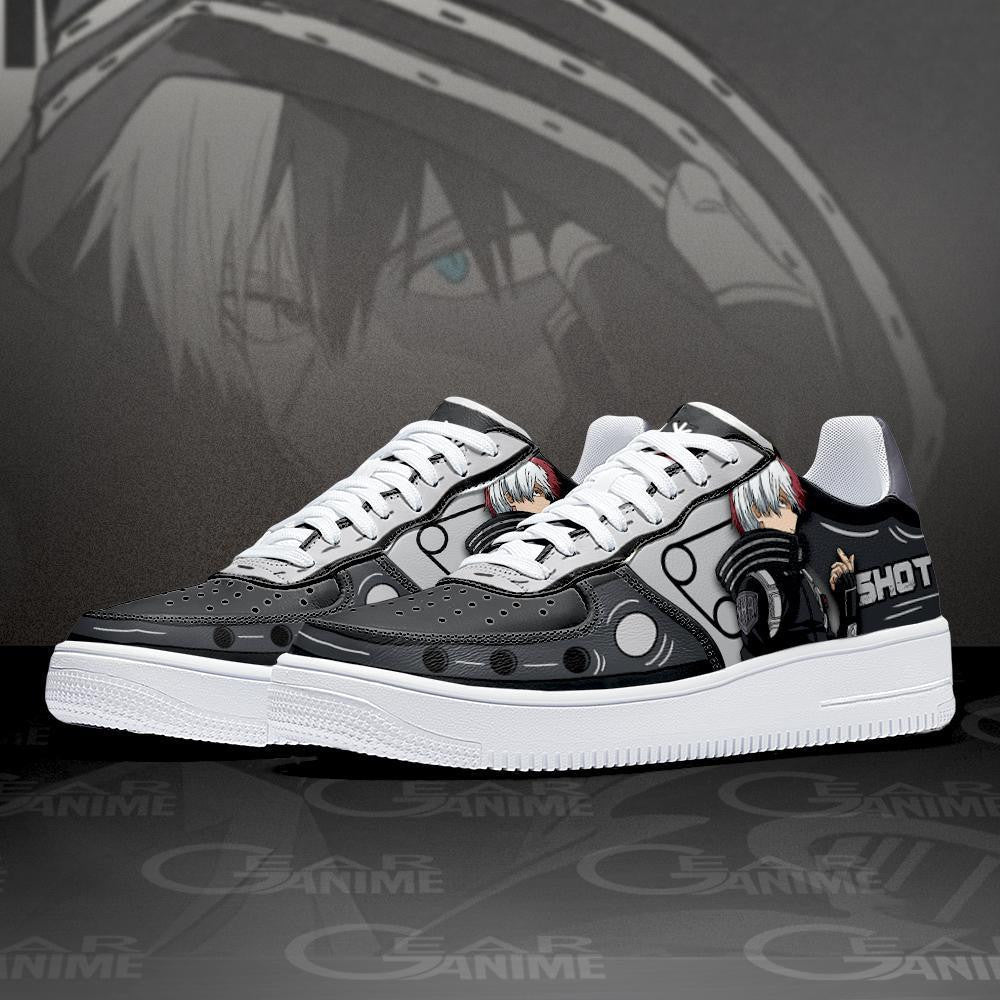 Baskets Anime Musketeer Shoto Todoroki en Cuir Chaussures Basses Unisexes Anime Manga