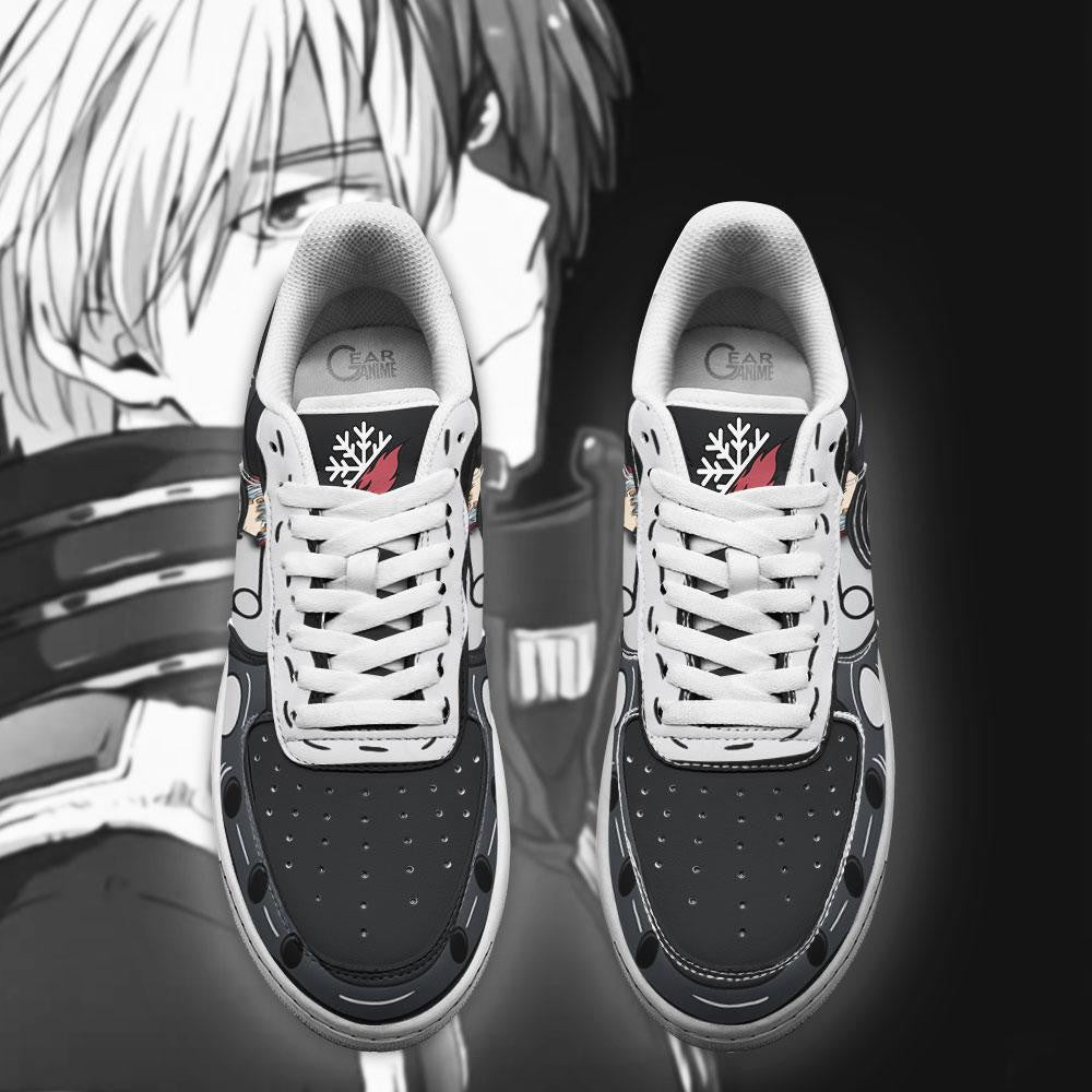 Baskets Anime Musketeer Shoto Todoroki en Cuir Chaussures Basses Unisexes Anime Manga