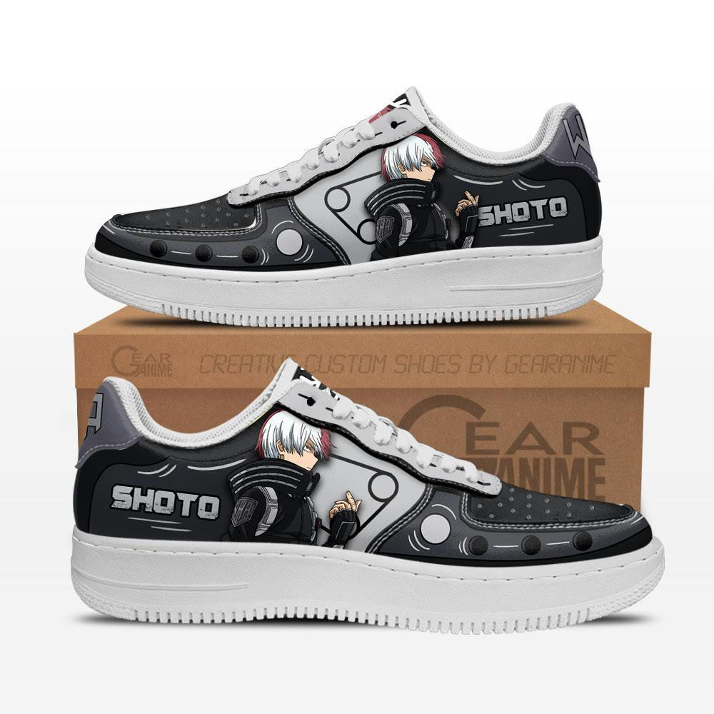 Baskets Anime Musketeer Shoto Todoroki en Cuir Chaussures Basses Unisexes Anime Manga