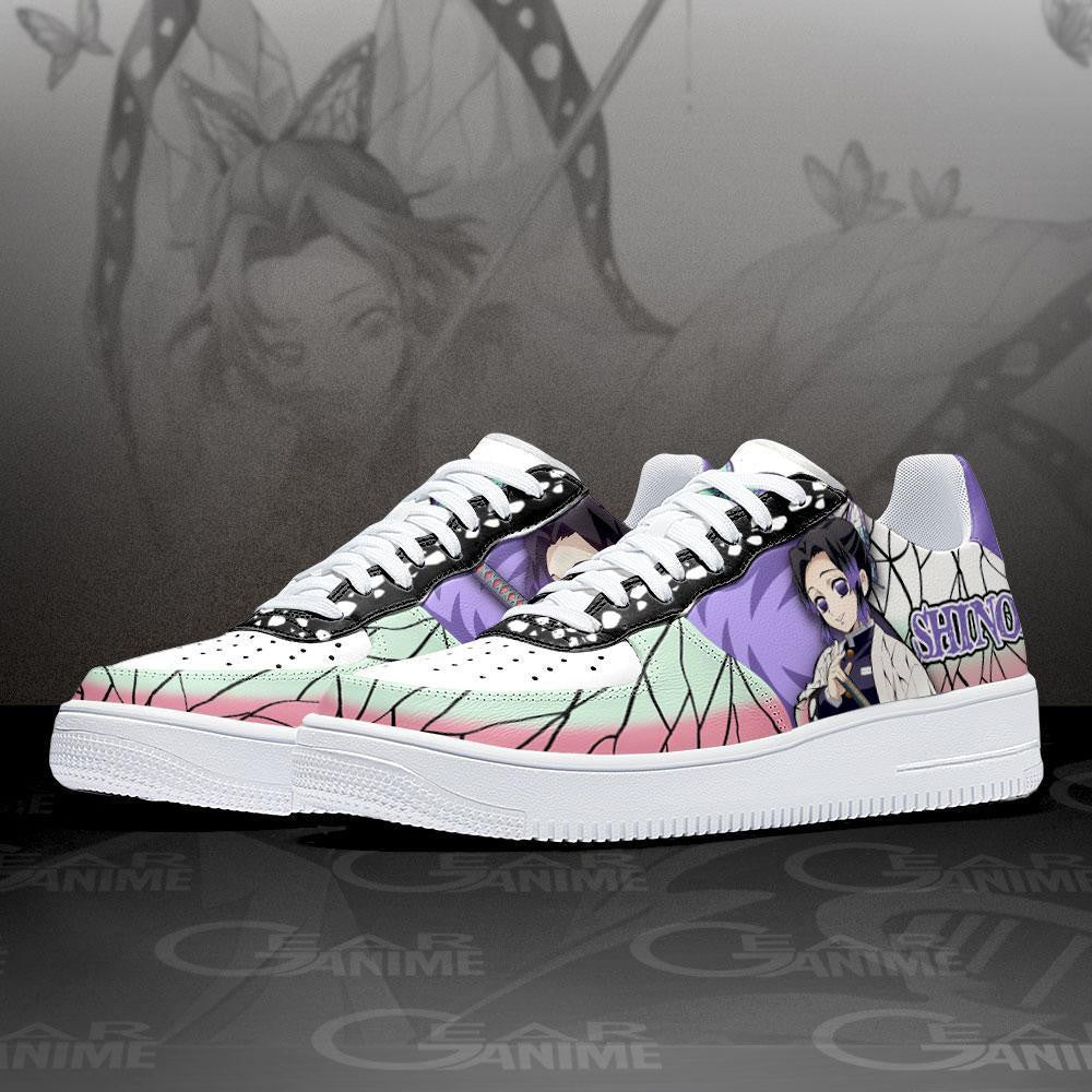 Baskets Anime Shinobu en Cuir Chaussures Basses Unisexes Anime Manga