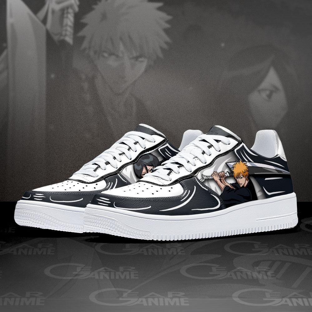 Baskets Anime Ichigo And Rukia en Cuir Chaussures Basses Unisexes Anime Manga