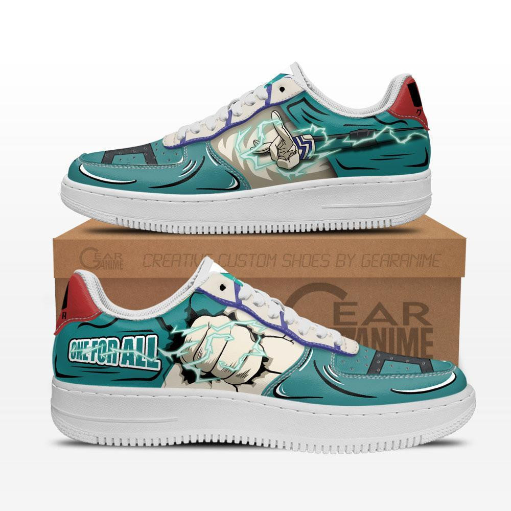 Baskets Anime Deku Delaware Smash en Cuir Chaussures Basses Unisexes Anime Manga
