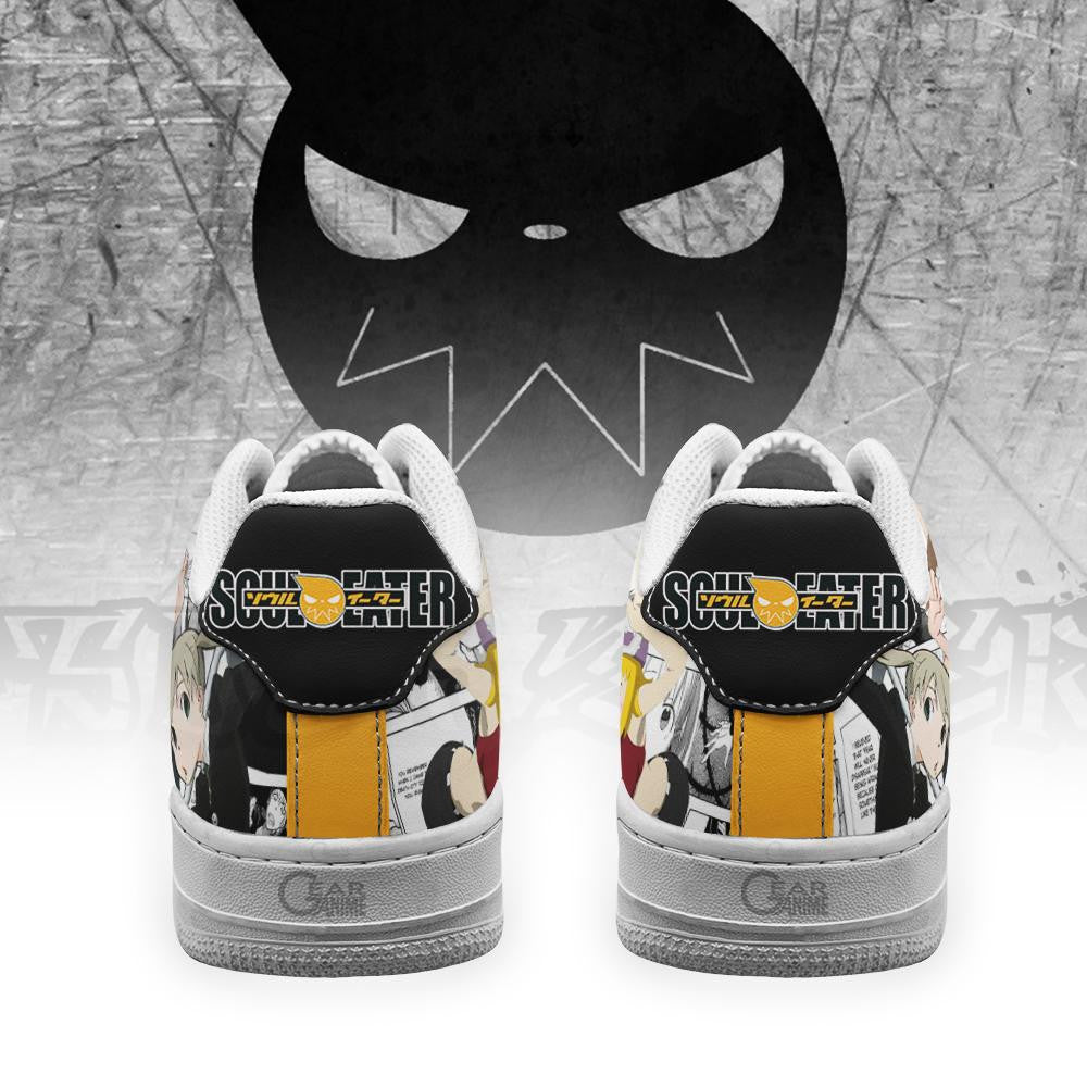 Baskets Anime Soul Eater Custom Low-Top Leather Sneakers Manga Custom Comfort Fit en Cuir Chaussures Basses Unisexes Anime Manga