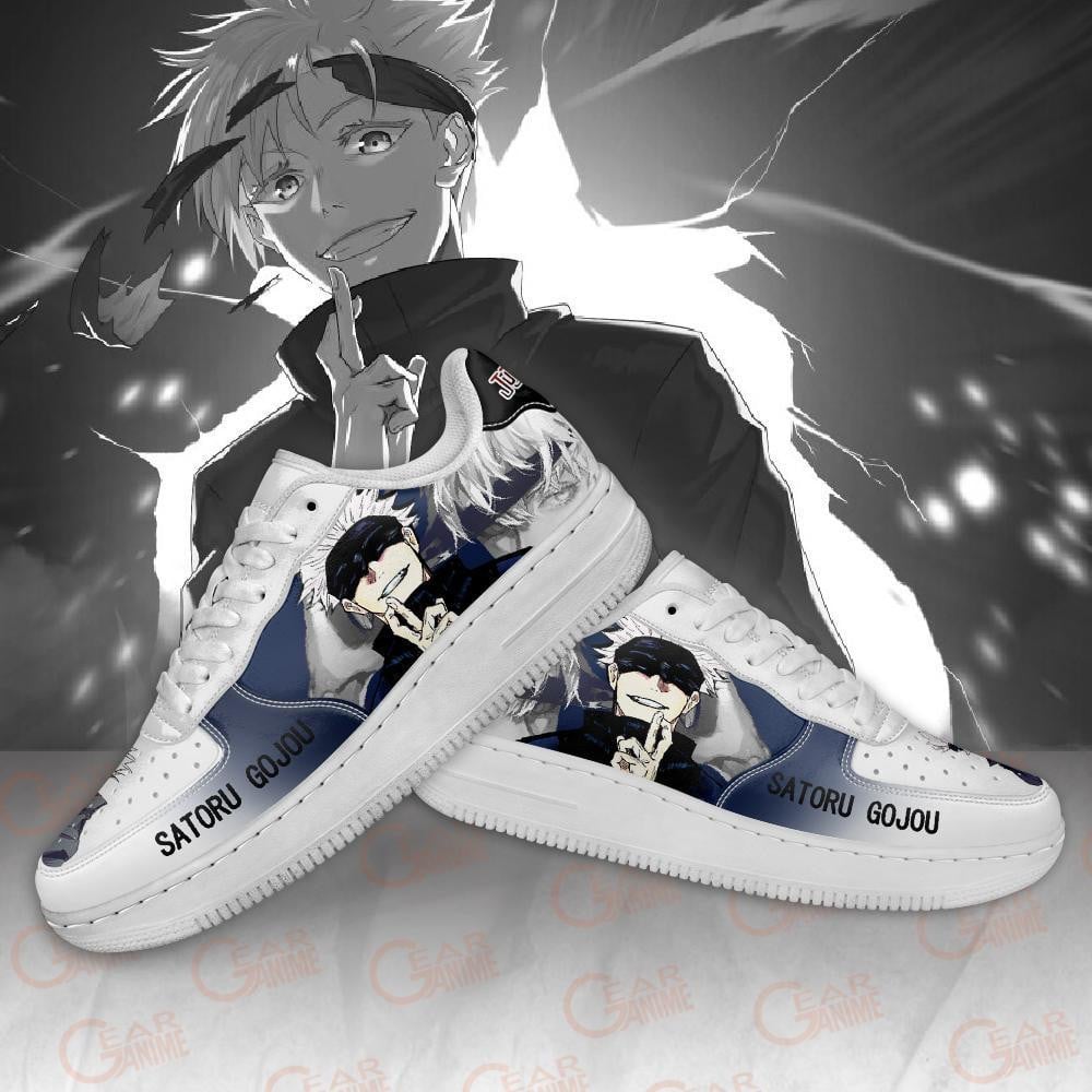 Baskets Anime Satoru Gojou en Cuir Chaussures Basses Unisexes Jujutsu Kaisen