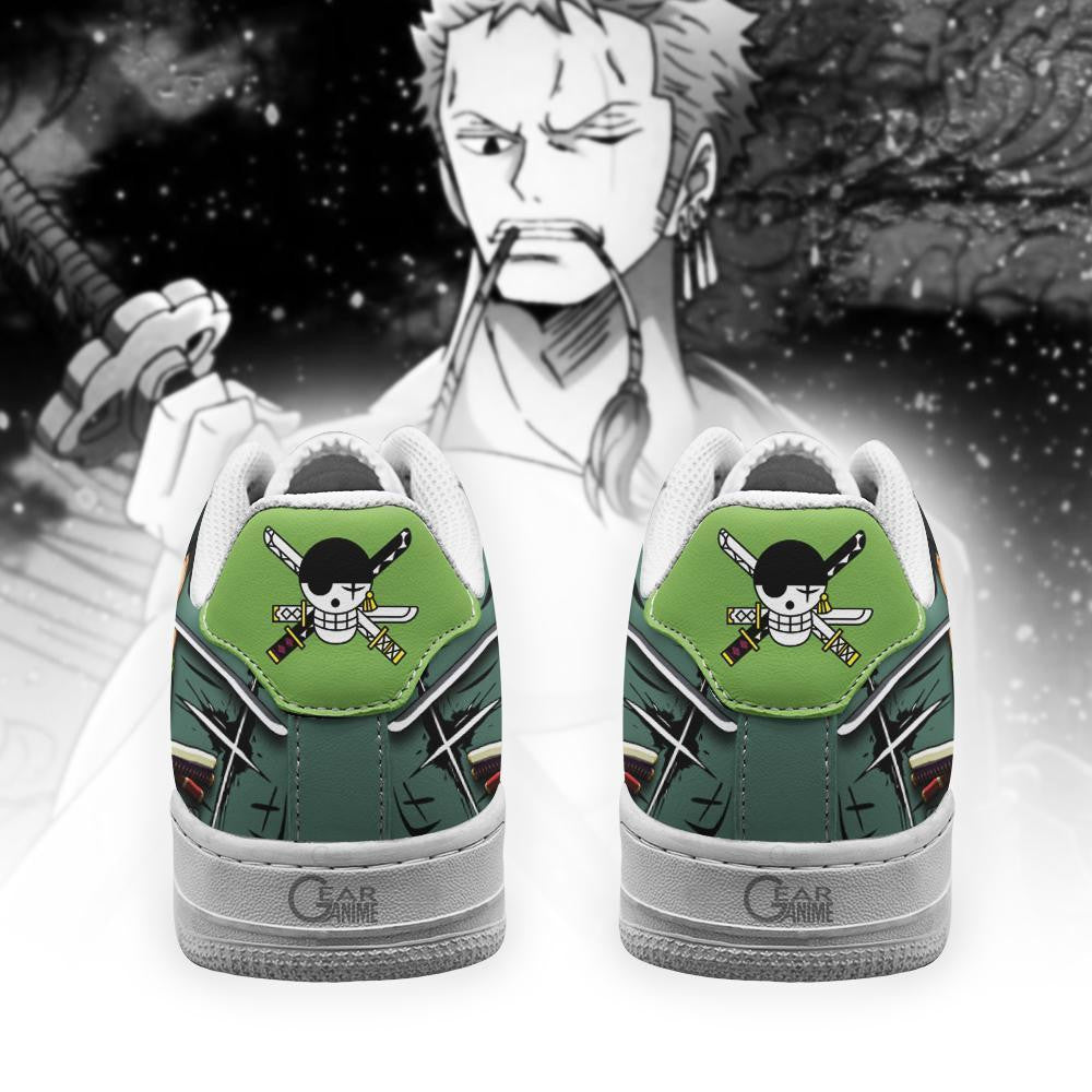 Baskets Anime Zoro Santoryu en Cuir Chaussures Basses Unisexes One Piece