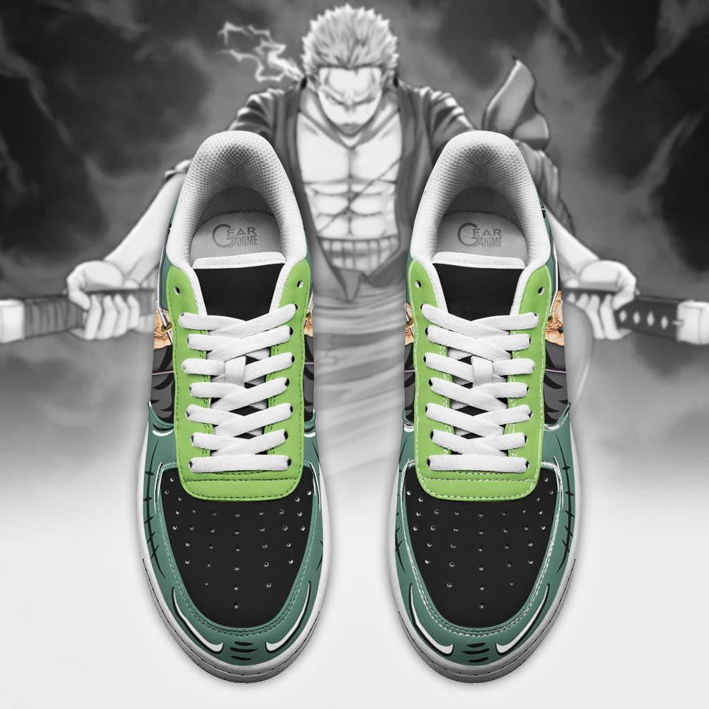 Baskets Anime Zoro Santoryu en Cuir Chaussures Basses Unisexes One Piece