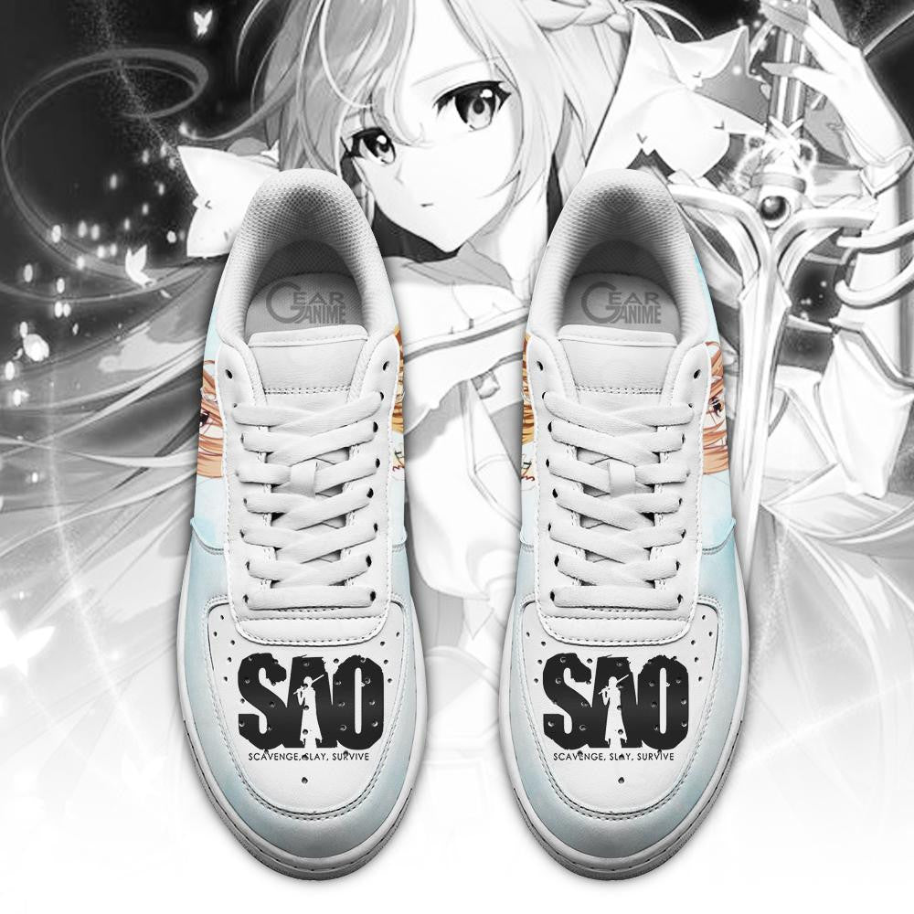 Baskets Anime Asuna Yuuki en Cuir Chaussures Basses Unisexes Anime Manga